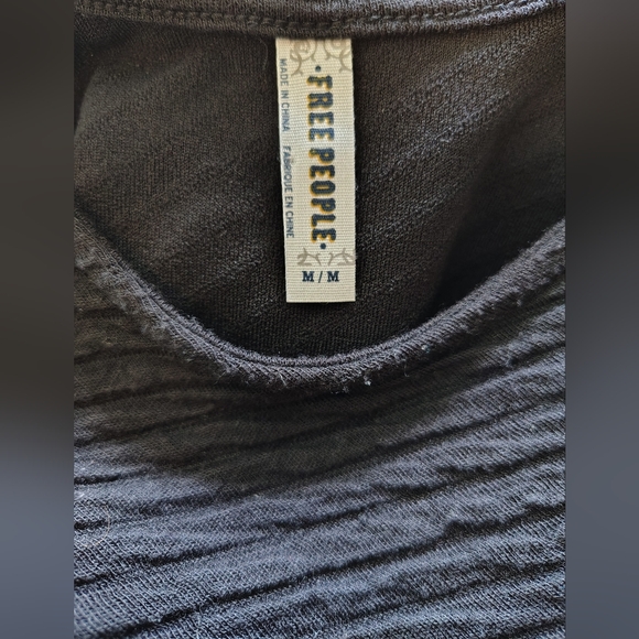 Free People Black Bodycon Bandage Tank Mini Dress, Size Medium - Picture 3 of 4